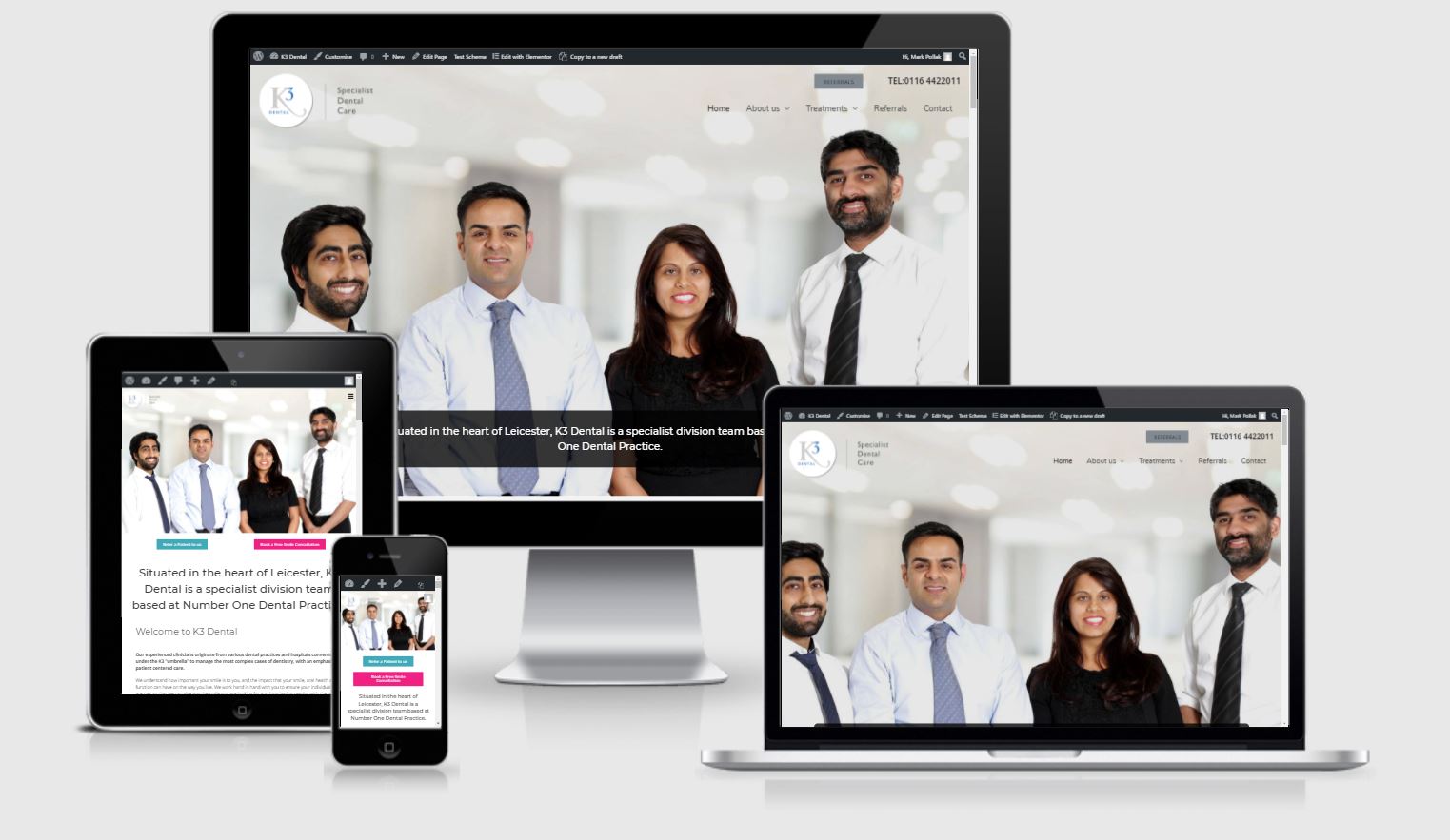 k3 dental website by Clifton Media